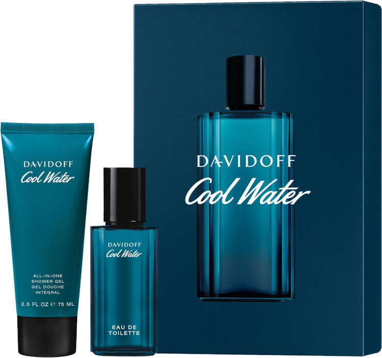 davidoff cool water confezione 40 ml eau de toilette + 75 ml shower gel