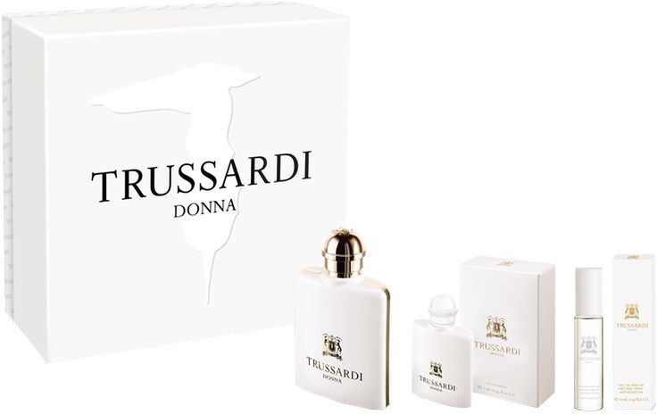 Trussardi Donna EDP Confezione 50 ML Eau de Parfum + 10 ML Eau de Parfum Travel Spray + 7 ML Eau de Parfum miniatura