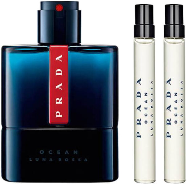 Prada Luna Rossa Ocean Confezione 100 ML Eau de Toilette e 2 x 10 ML Travel Spray eau de Toilette