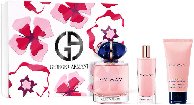 Armani My Way Cofanetto 90 ML Eau de Parfum + 15 ML Travel Spray Eau de Parfum + 50 ML Body Lotion