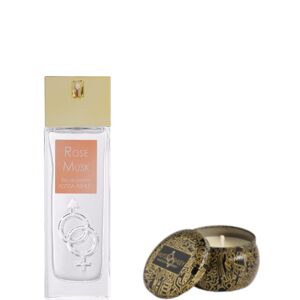 Alyssa Ashley Rose Musk Confezione 100 ML Eau de Parfum + 110 gr Candela Profumata