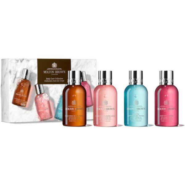 molton brown woody & floral body care collection 4 x 100 ml