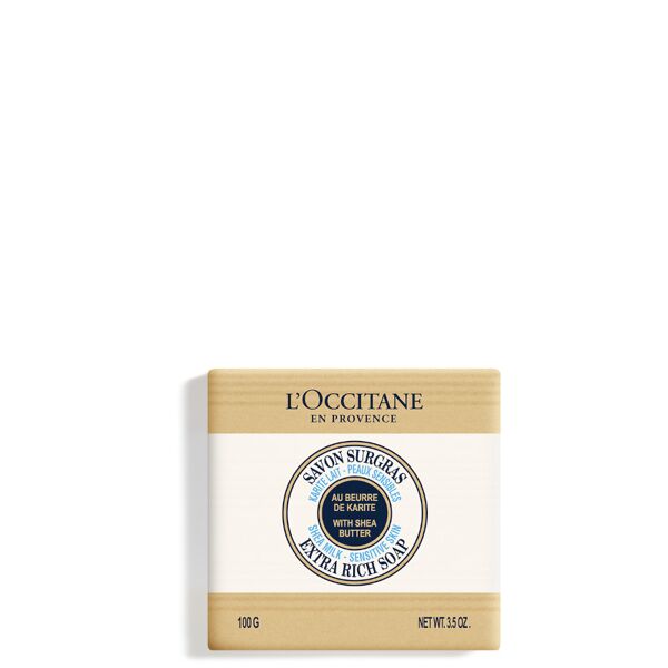 l'occitane en provence karité - savon surgras extra rich soap - sapone pelli sensibili 100 gr