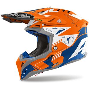 Casco Moto Cross Enduro Airoh AVIATOR 3 SPIN Arancio Fluo Op taglia XS