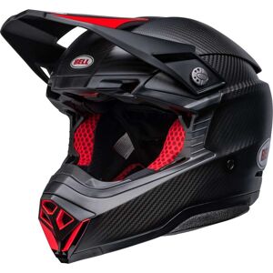 Casco Moto Cross Enduro BELL MOTO-10 SPHERICAL Nero Rosso Sa taglia S