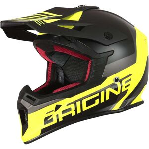 Casco Moto Cross Enduro Origine HERO MX Nero Opaco Giallo Fl taglia XL