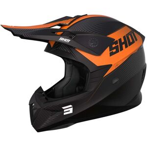 Casco Moto Cross Enduro Shot PULSE LINE Arancio Opaco taglia XL