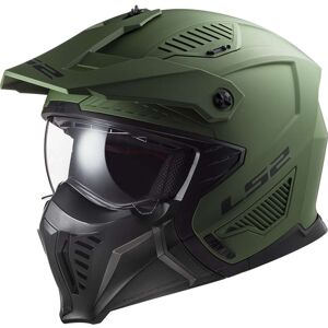 Casco Moto Jet Ls2 OF606 DRIFTER SOLID Verde Miliatare Opaco taglia M