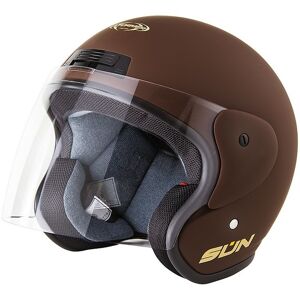 Casco Moto Jet Stormer SUN Cioccolato taglia M