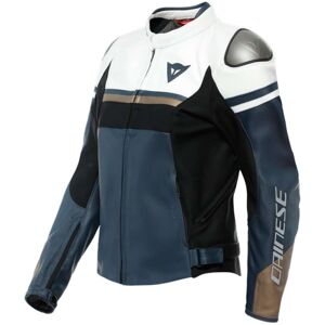 Giacca Moto Donna in Pelle Dainese RAPIDA LADY Nero Bianco T taglia 46