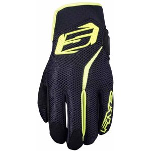 Guanti Moto Five RS5 AIR Nero Giallo Fluo taglia 3XL