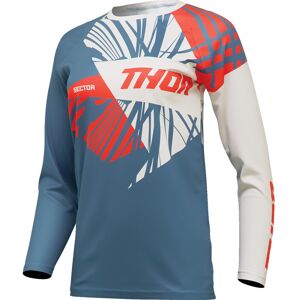 Thor Maglia Moto Cross Enduro da Donna SECTOR SPLIT Blu Acciaio/B taglia XS