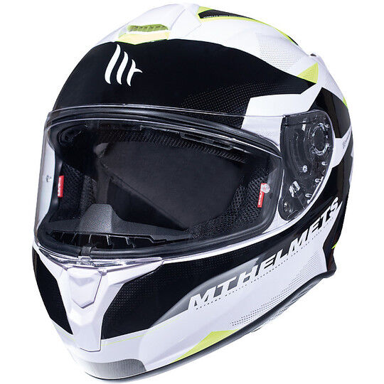 MT Helmets Casco moto integrale mt helmets targo enjoy d3 giallo fluo lucido