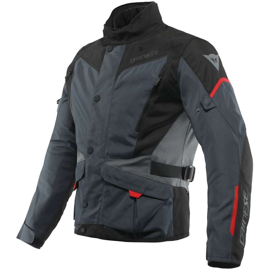 Dainese Giacca moto dainese tempest 3 d-dry nero lava rosso