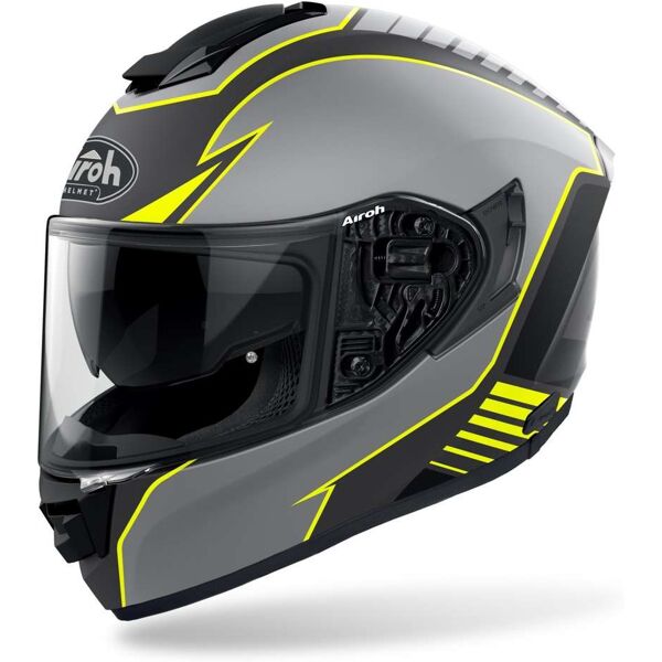 casco integrale doppia visiera moto airoh st 501 type giallo taglia l