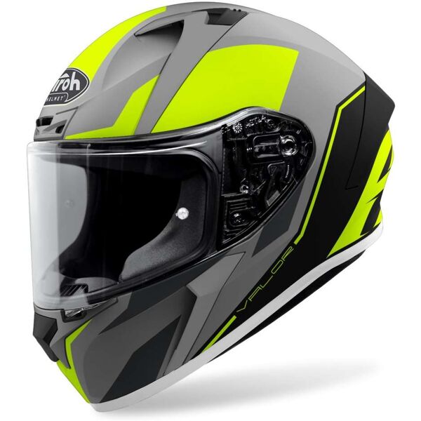 casco integrale moto airoh valor wings giallo opaco taglia xl