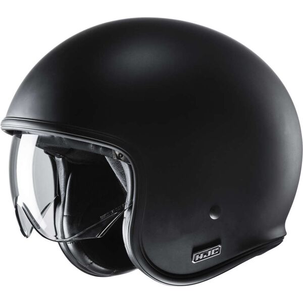 casco jet custom in fibra hjc v30 semi opaco nero taglia xs