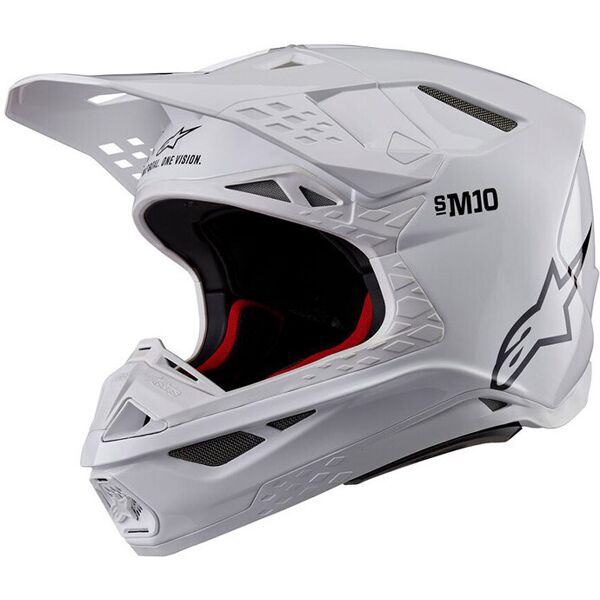 casco moto cross enduro alpinestars supertech s-m10 solid 22 taglia l