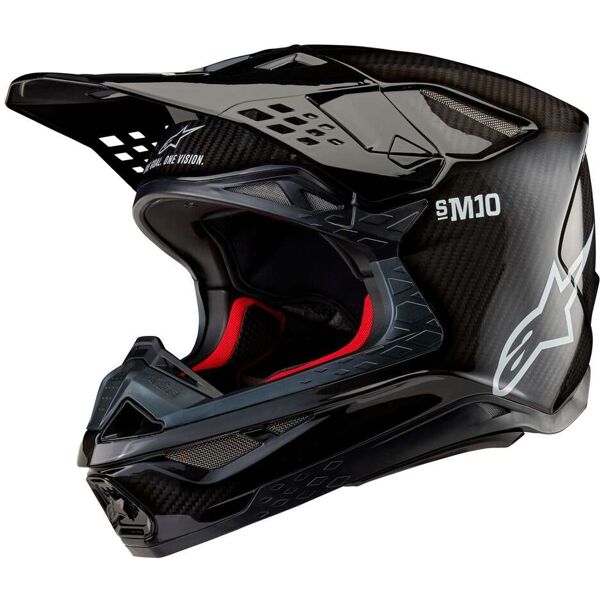 casco moto cross enduro alpinestars supertech s-m10 solid 22 taglia 2x