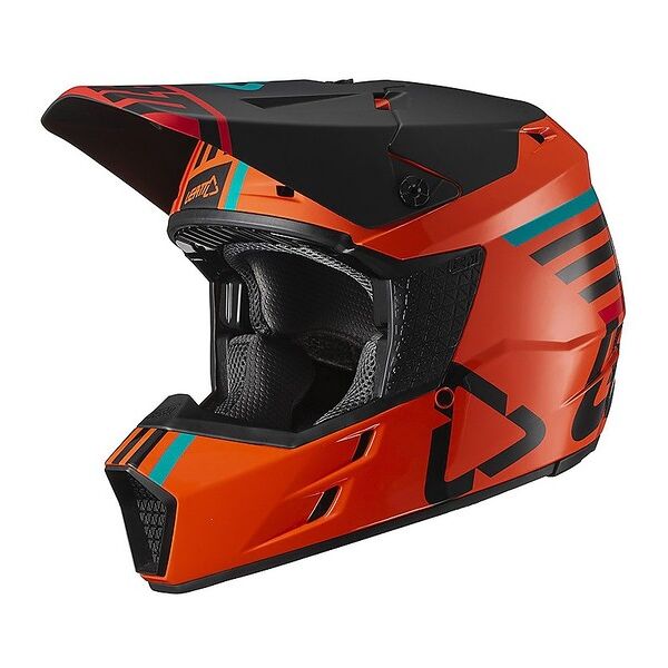 casco moto cross enduro leatt gpx 3.5 v19.2 arancio taglia 2xl