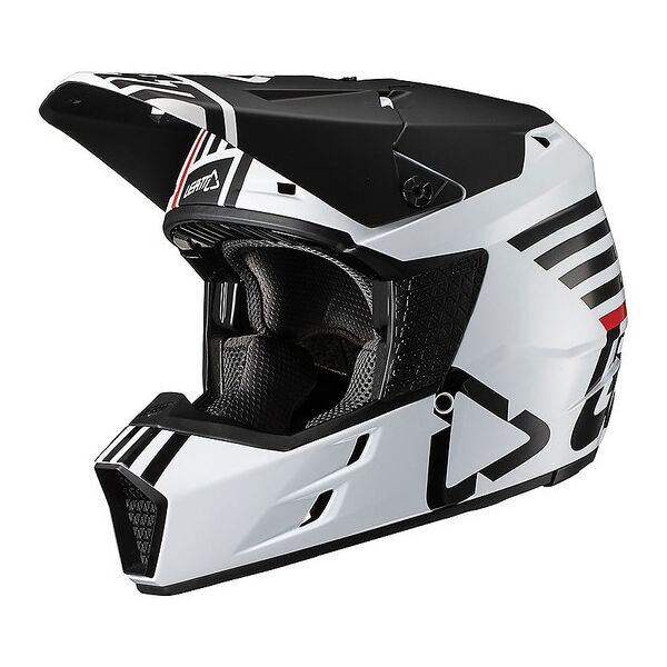 casco moto cross enduro leatt gpx 3.5 v19.2 bianco taglia xs