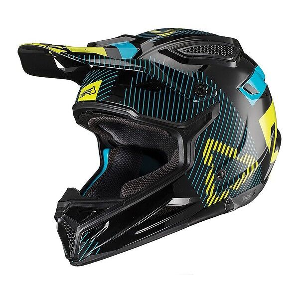 casco moto cross enduro leatt gpx 4.5 v19.2 nero lime taglia l