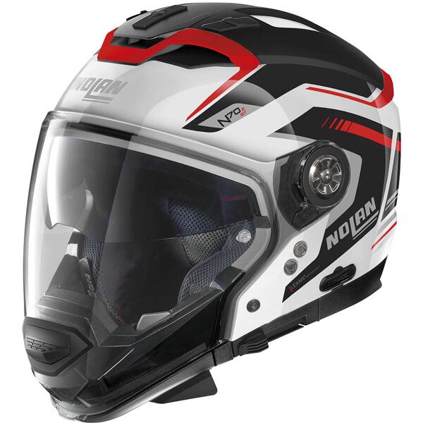 casco moto crossover nolan n70-2 gt switchback n-060 bianco taglia m