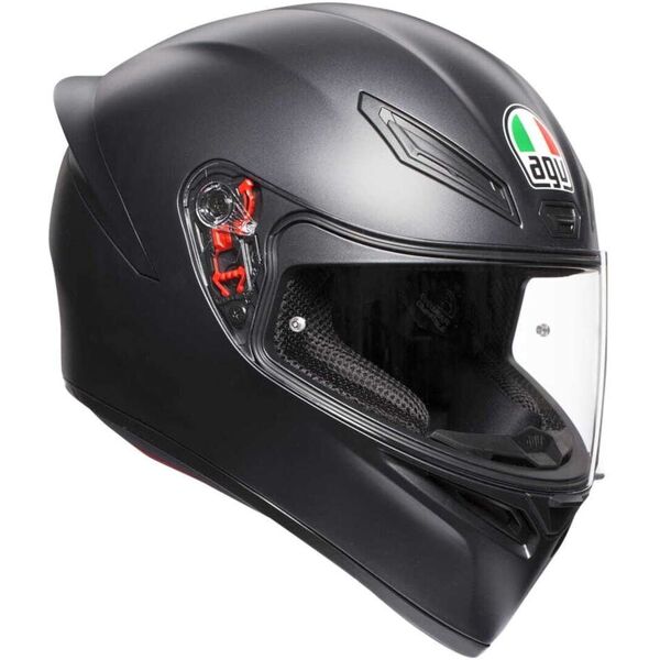 casco moto integrale agv k-1 nero opaco taglia xl