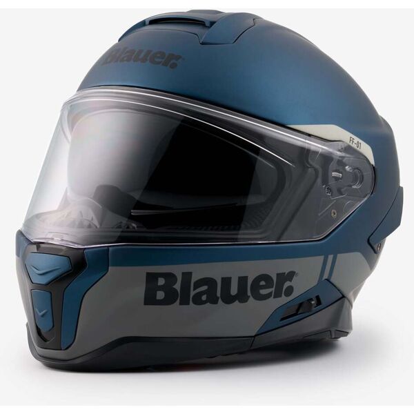 casco moto integrale blauer ff01 in fibra doppia visiera h10 taglia m