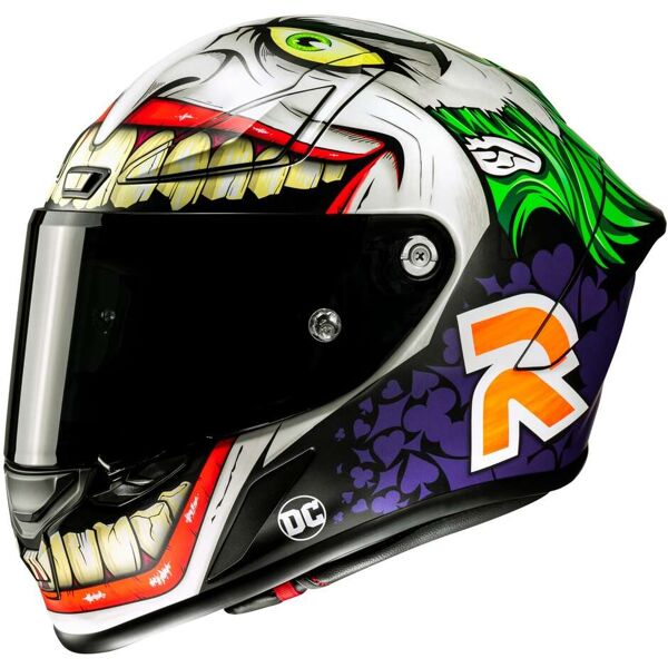 casco moto integrale hjc rpha1 joker dc comics mc48sf opaco taglia xl