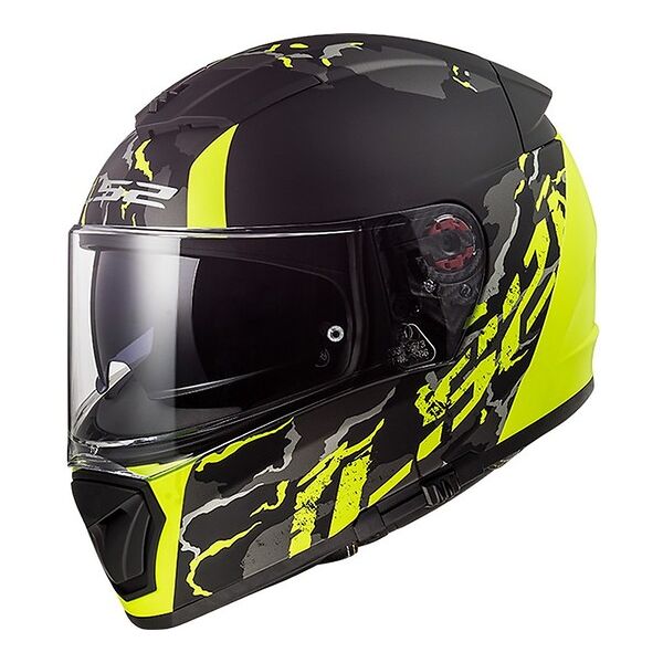 casco moto integrale ls2 ff390 breaker feline nero giallo fl taglia xl