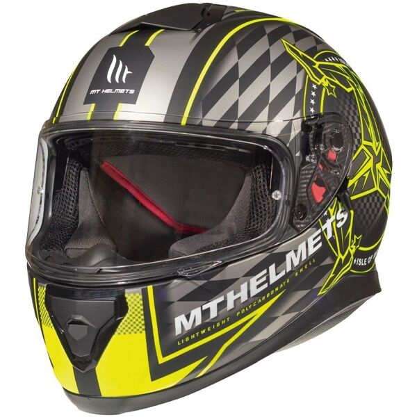 casco moto integrale mt helmets thunder3 sv isle of man a3 n taglia m