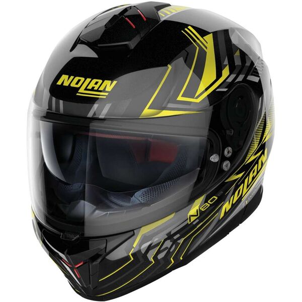 casco moto integrale nolan n80-8 turbolence n-com 078 giallo taglia 2x