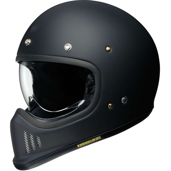 casco moto integrale vintage shoei ex-zero nero opaco taglia 2xl