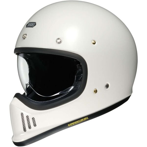 casco moto integrale vintage shoei ex-zero off white taglia l