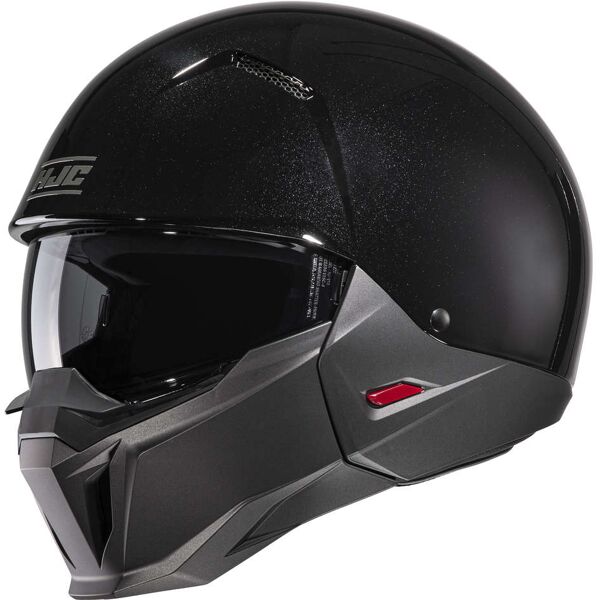 casco moto jet hjc i20 uni nero lucido taglia xs