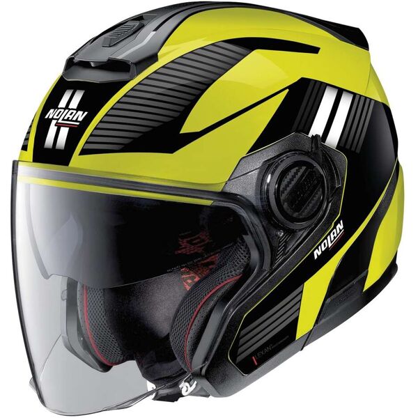 casco moto jet nolan n40-5 06 crosswalk n-com 036 nero giall taglia 2x