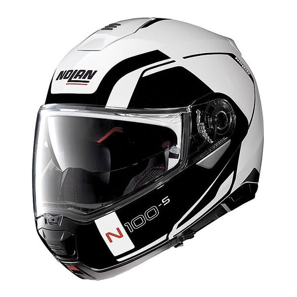 casco moto modulare nolan n100.5 consistency n-com 019 bianc taglia s