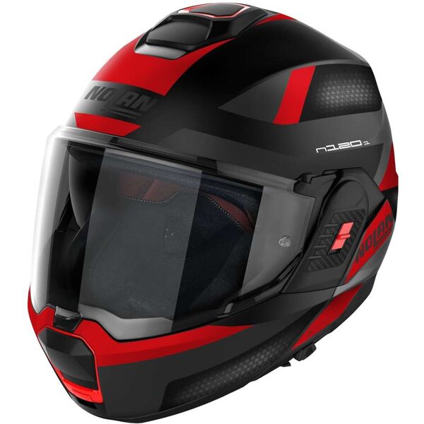 casco moto modulare p/j nolan n120-1 subway n-com 022 nero o taglia 2x