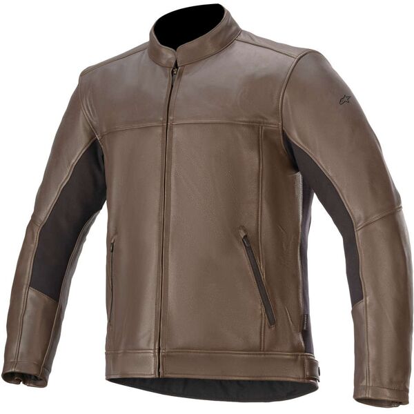 giacca moto tecnica in pelle alpinestars topanga ce marrone taglia 3xl