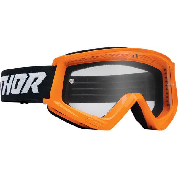 occhiale maschera moto cross enduro thor combat racer aranci taglia un