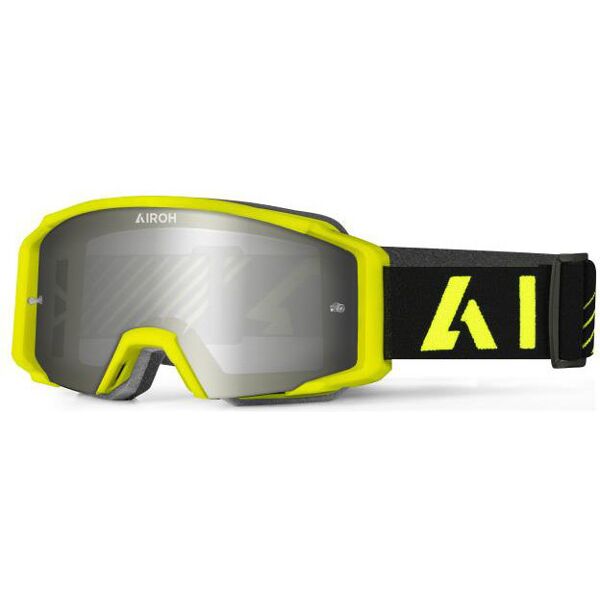 occhiali maschera moto cross airoh blast xr1 giallo opaco le taglia un