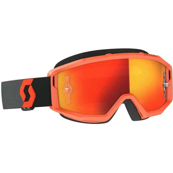 occhiali moto cross enduro scott primal arancio nero lente a taglia un