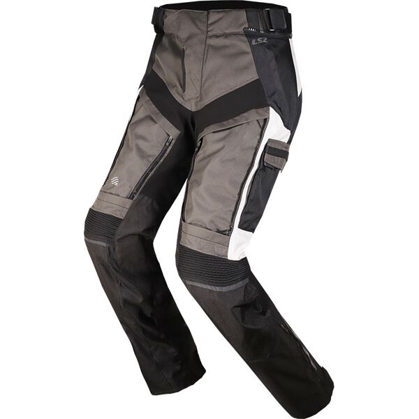 pantaloni moto in tessuto ls2 norway triplo strato nero grig taglia 5x