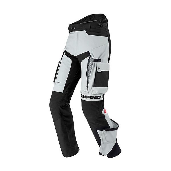 pantaloni moto in tessuto spidi h2out allroad pants nero ghi taglia 2x