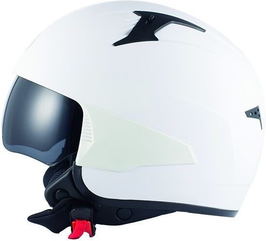 casco demi-jet moto bhr 815 comby bianco lucido personalizza taglia l