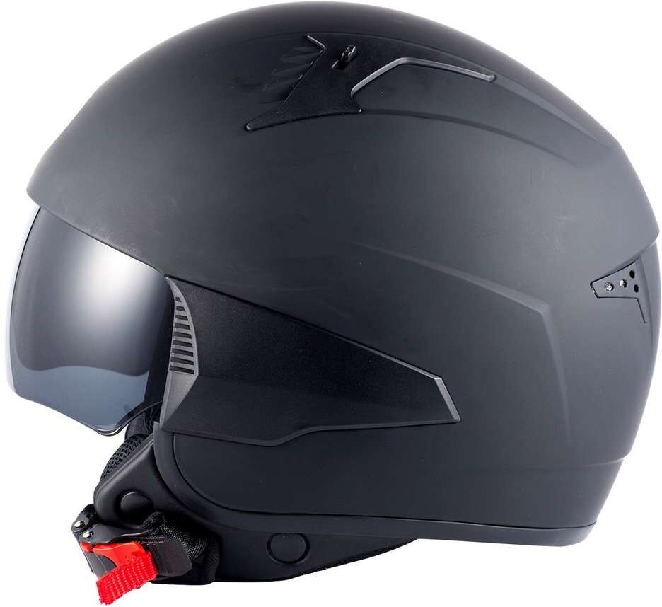 casco demi-jet moto bhr 815 comby nero opaco personalizzabil taglia xs