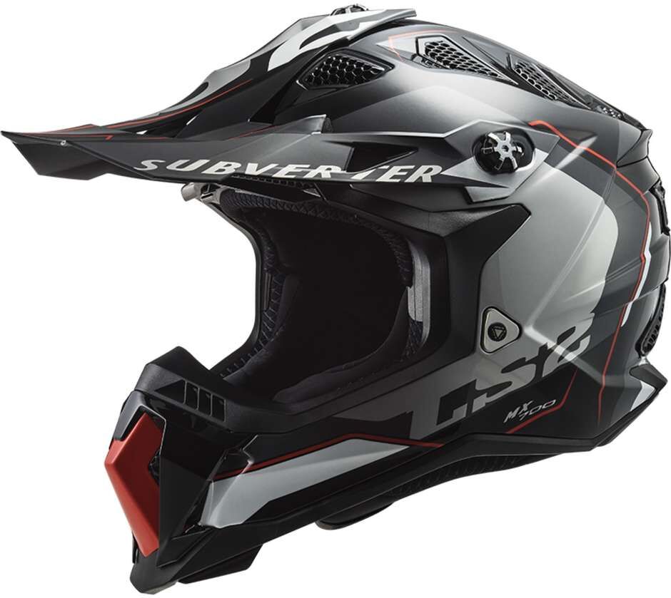 casco moto cross enduro ls2 mx700 subverter evo arched nero taglia xs