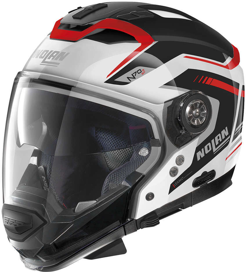 casco moto crossover nolan n70-2 gt switchback n-060 bianco taglia m