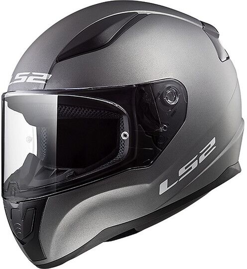 casco moto integrale ls2 ff353 rapid solid titanio opaco taglia 2xl